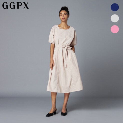 GGPX 래글런 벨티드 썸머 롱 원피스 (GO5OP053F) 215933