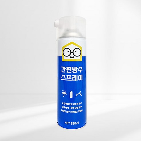 철물팩토리 간편 방수스프레이 550ml 다용도 코팅제 방수코팅제 투명, 1개