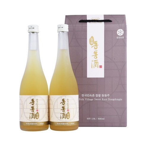 술픽 한국민속촌 찹쌀동동주 11도 500ml, 1개