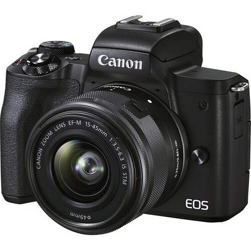 미러리스카메라추천 캐논 렌즈 KIT 미러리스 카메라 블랙, EOS M50 MARK II