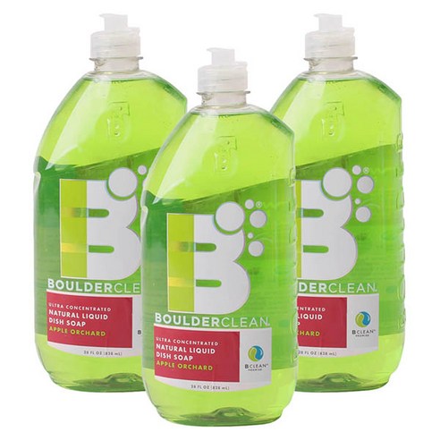 보울더클린 내추럴 주방세제 사과 밭 향, 828ml, 3개
