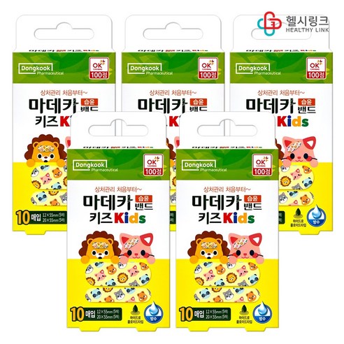 동국제약 마데카 키즈 습윤밴드, 5개