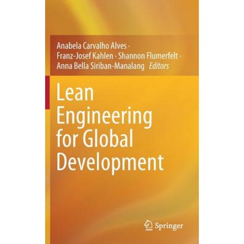 (영문도서) Lean Engineering for Global Development Hardcover, Springer, English, 9783030135140