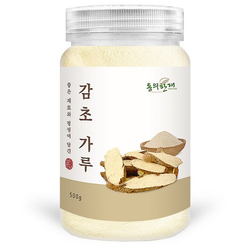 동의한재 최상품 우즈벡 감초 가루 분말, 500g, 1개