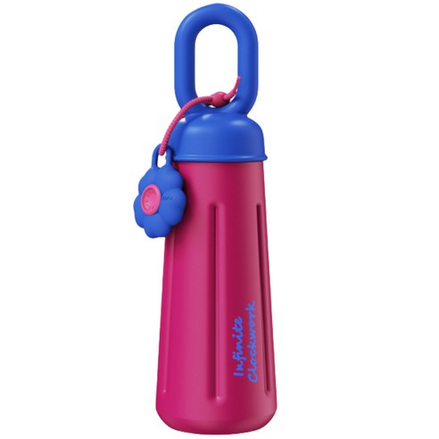 LONGGU 꽃 텀블러 보온 보냉 316스테인리스 420mL 여신 패션 텀블러, 레드, 1개