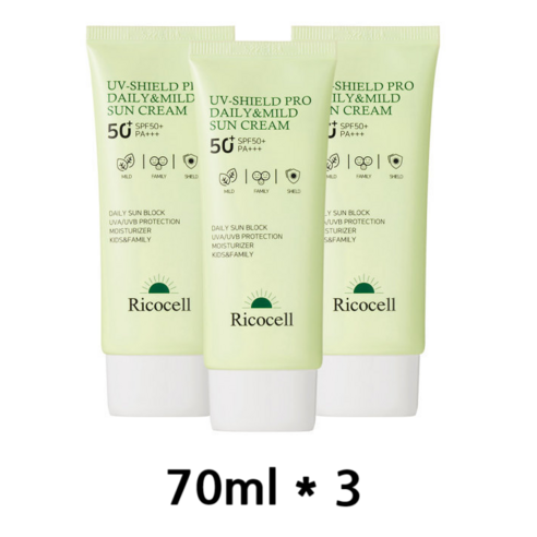 매일매일 순하게, 리코셀 유브이 쉴드 프로 데일리 앤 마일드 선크림으로 완성하는 건강한 피부 방어막 리코셀선크림