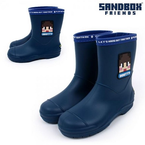 [포인트업][무료배송]마인크래프트 도티 타이포 장화 질기고 오래가는 아동장화 키즈레인부츠