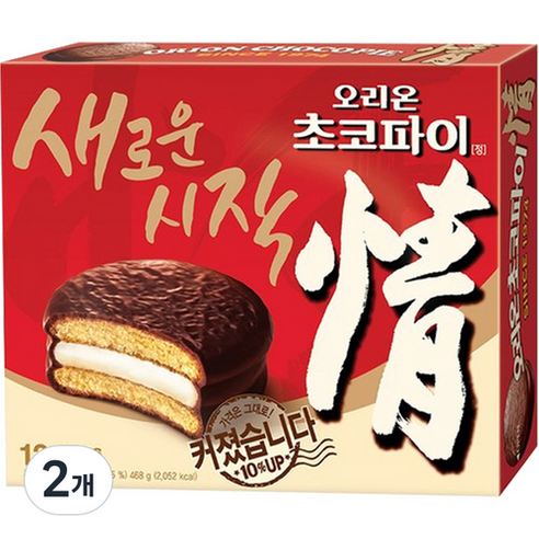 오리온 초코파이, 468g, 2개