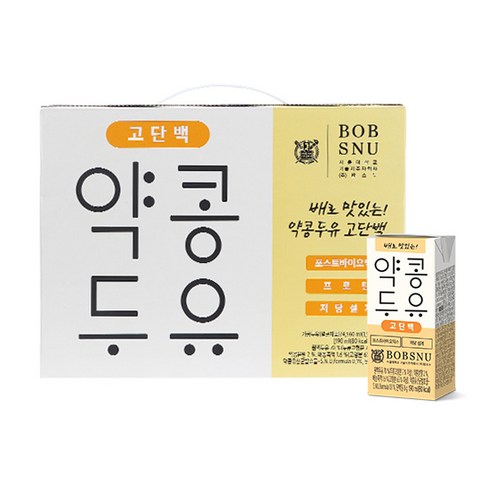 배로맛있는 약콩두유 고단백 190ml 24입*1박스, 24입