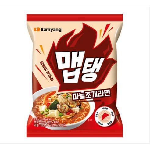 삼양 맵탱 마늘조개라면 봉지라면 110g, 8개