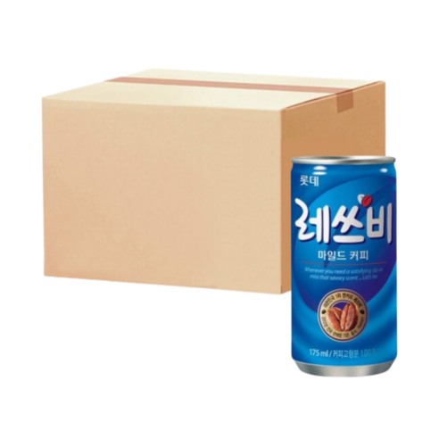 롯데 레쓰비 175ml X 90캔 (업소용)캔커피, 90개