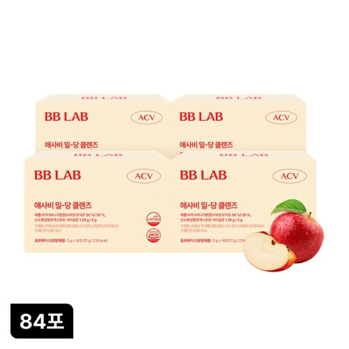 뉴트리원 비비랩 애사비 밀당 클렌즈. 혈당조절, 4개, 70g