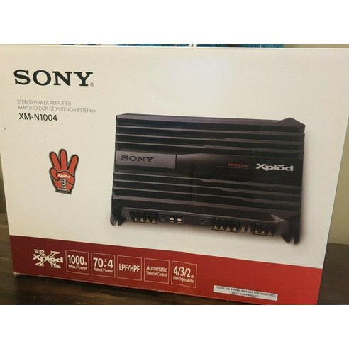 SONY XM-N1004 432 채널 1000W XPIOD 스테레오 파워 카 앰프 카 오디오 스피커 일본산
