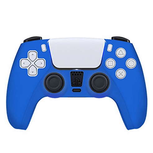 PS5 게임패드 실리콘커버 무선컨트롤러커버 PS5디지털에디션 공용, 블루, 1개