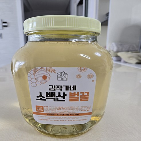 김작가네 소백산 아카시아벌꿀 2.4kg 대용량 - 벌집꿀 | 쿠팡