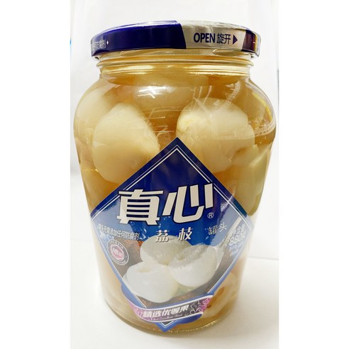 [정 중국식품]중국 리치 조림 꽌토 조림 밀봉 880g, 1개