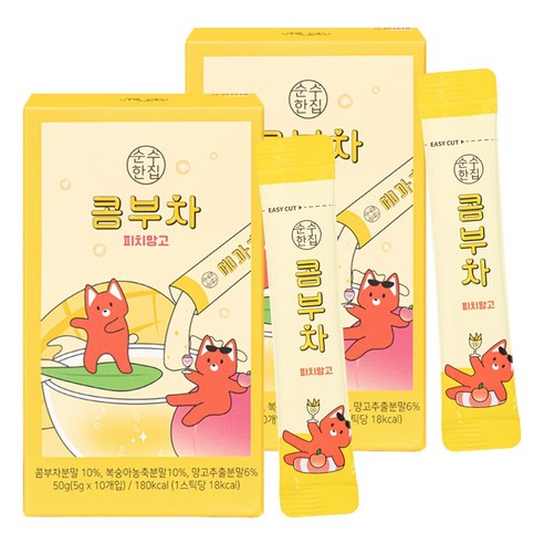 순수한집 콤부차 피치망고 20개입, 5g, 10개입, 2개