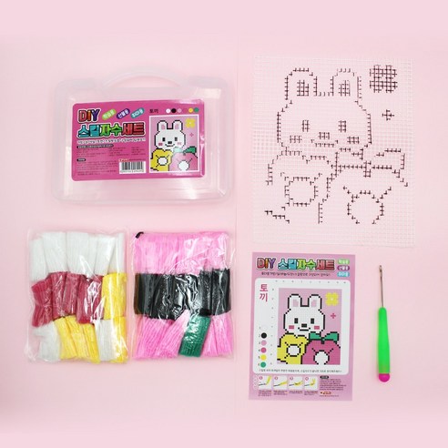 마음을 수놓는 행복, 동물친구들 DIY 스킬자수 세트