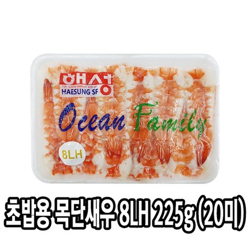 다인 초밥용 새우 특대 8LH 20미 (225g) 초새우 초밥재료 새우초밥, 1개