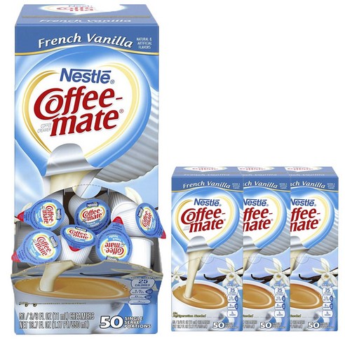 커피메이트 커피 크리머 글루텐 프리, 프렌치 바닐라, 200개입, 11ml