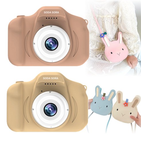  카메라 필터부터 장난감 카메라까지, 다양한 제품을 만나보세요! 소다소라 셀카 어린이카메라 키즈 유아 장난감 카메라 (사은품증정 SD카드 추가선택가능), 진베이지(SD카드없음)
