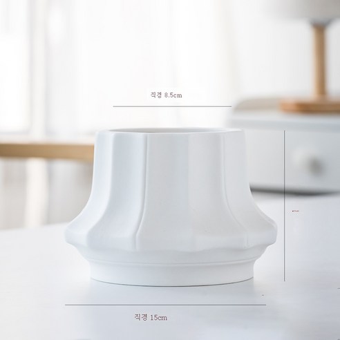 DFMEI 북유럽 현대 간단한 창조적 인 거실 꽃 배열 말린 꽃 장치 화이트 안료 세라믹 꽃병 홈 장식품, 소동''.