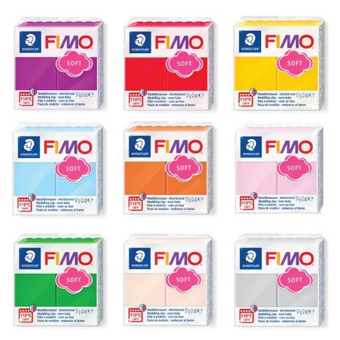 FIMO 피모 소프트 28색 중 택1/폴리머클레이 오븐점토, 소프트 22번 라즈베리