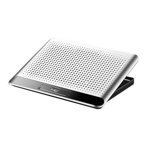 Xzante MC 게임용 노트북 냉각 패드 조용한 팬 높이 조절 가능한 쿨러 스탠드 12-17인치 노트북용 USB 포트 2개 실버, 은