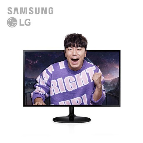 24인치모니터 LG 삼성 DELL HP 24인치 LED모니터 사무용 듀얼용 모니터