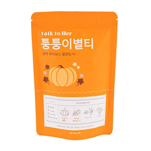 톡투허 퉁퉁이별티 임산부 호박차 루이보스 현미차, 1.5g, 30개입, 1개