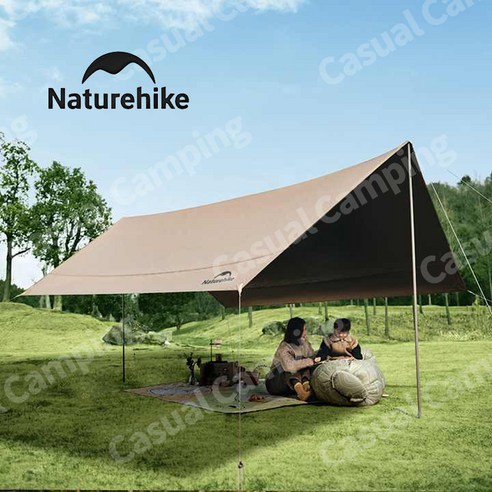 뜨거운 태양을 피하는 방법, 네이처하이크 블랙코팅 클라우드 헥사 타프 M 사이즈 사용 후기 네이처하이크타프