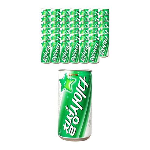 제트스카이 롯데칠성음료 칠성사이다, 190ml, 42개