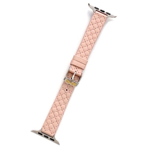 애플워치 호환 가죽 스퀘어 스트랩, 핑크, 38/40/41mm