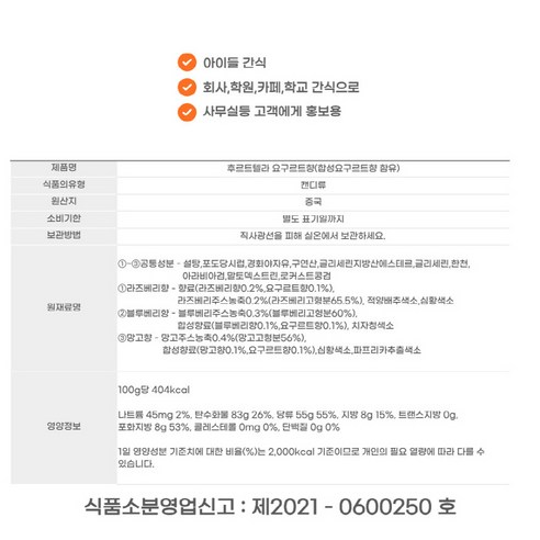 후르트텔라 요구르트 카라멜 캔디, 달콤한 행복을 한 입에!