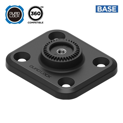 쿼드락 360 Base Flat Rectangle 4 Hole(20/100) 스마트폰 자전거 거치대, 1개