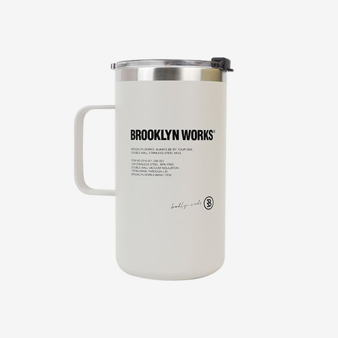 일상에 예술을 더하는 브루클린웍스 스테인리스 더블월 머그