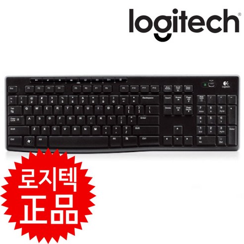 로지텍 K270 무선 키보드 블랙 풀사이즈[로지텍코리아정품]