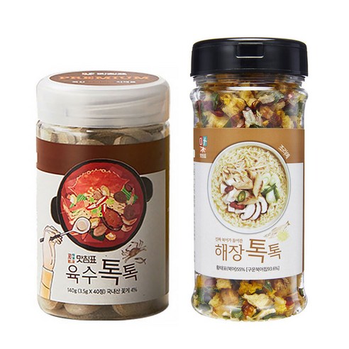 맛침표 국물 요리 조미료 육수톡톡1개 +해장톡톡 1개