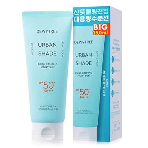 듀이트리 어반 쉐이드 쿨 카밍 수분 선크림 SPF50+ PA++++, 1개, 150ml