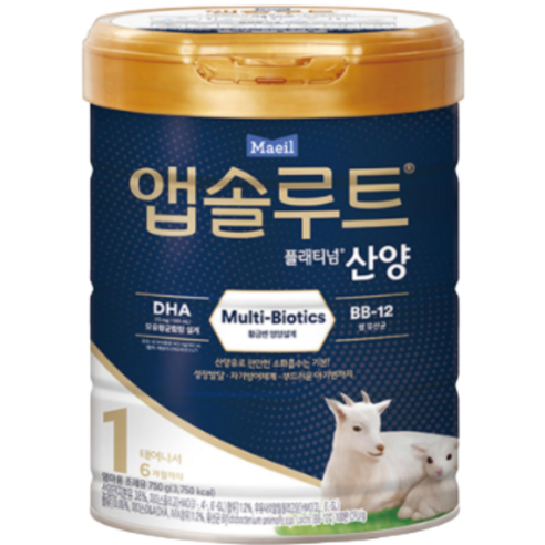 앱솔루트 산양 분유 1단계 750g × 1개, 개당 중량 × 수량 섬네일
