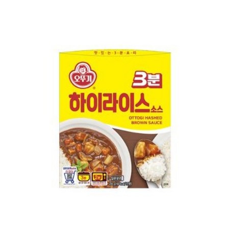 오뚜기3분 하이라이스 소스, 200g, 2개