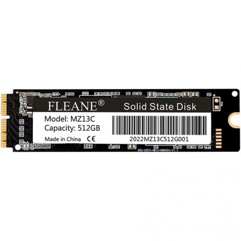FLANE MZ13C 맥북 에어용 512GB SSD 20132017년 중반 A1465 A1466 프로 20132015년 후반 A1398 A1502 아이맥 A1481 2013년 맥