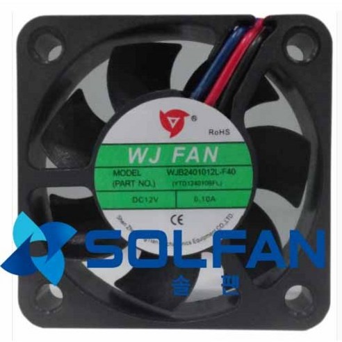 솔팬 WJB2401012L-F40 DC12V FAN DC팬 40mm 사이즈 / WJ팬 / 40MM X 10MM 사이즈 / 4000RPM / MADE IN CHINA