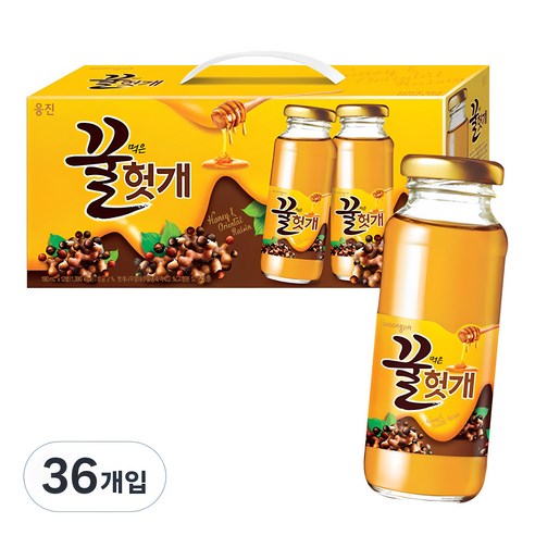 웅진 꿀먹은 헛개 음료, 180ml, 36개