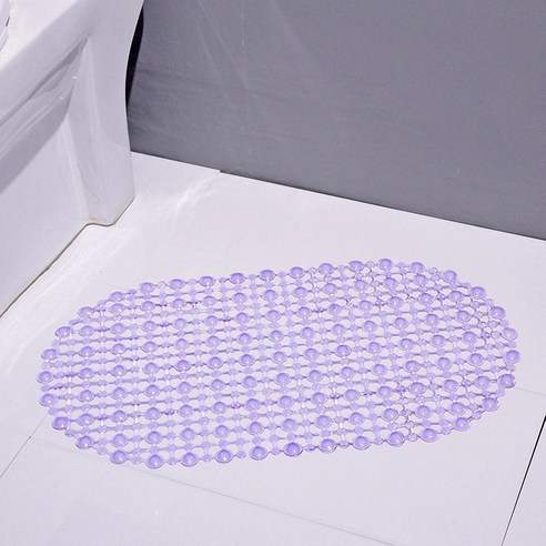[SW] 직사각형 PVC 미끄럼 방지 목욕 매트 소프트 샤워 욕실 마사지 매트 흡입 컵 미끄럼 방지 욕조 카펫 대형, 영국, Purple 2