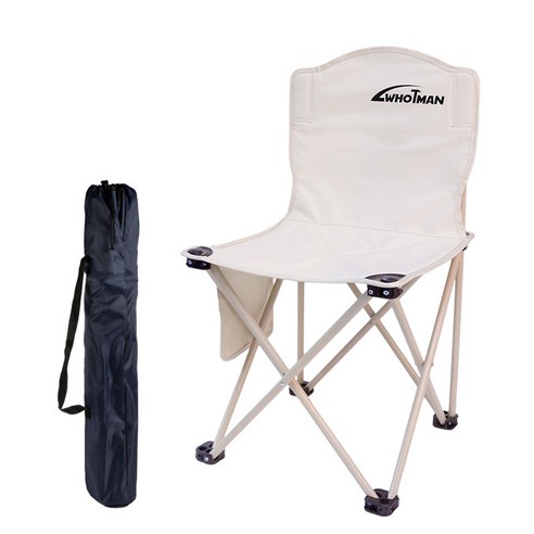 EPWEI 아웃도어 캠핑의자 휴대용 간편 접이식의자1+1 낚시 릴렉스 체어, 흰색×1