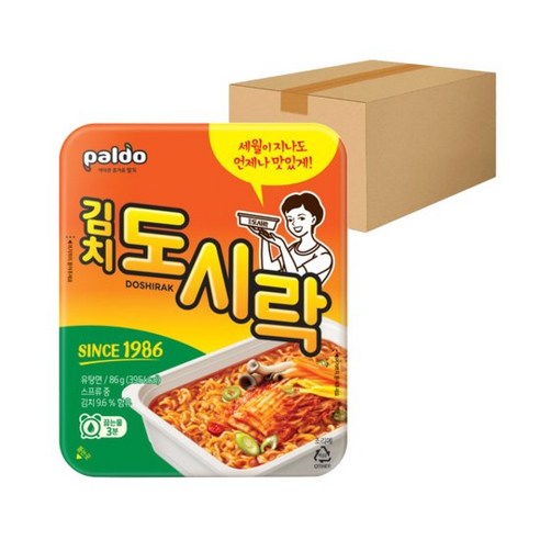 팔도 김치도시락 86g 24개입 컵라면 사발면 맛있는 라면 즉석 한끼 간식 밥 라멘 점심 박스 면 추천 종류 가격 차박 음식 여행 캠핑 야식, 24개 
면/통조림/가공식품
 Best Top5