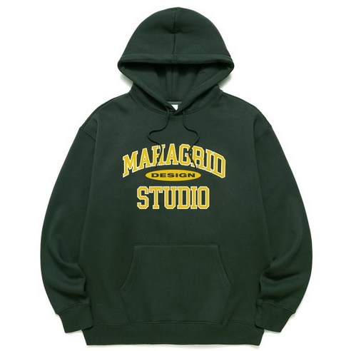 MAHAGRID COLLEGE LOGO HOODIE GREENMG2ESMM401A