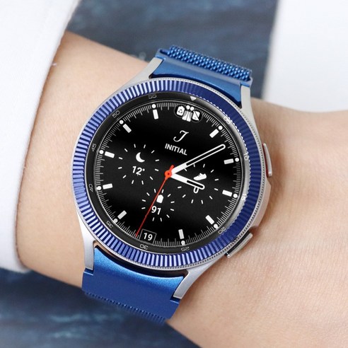 갤럭시워치4 클래식&워치4 밀레니즈루프 날개형 46mm 42mm 44mm 40mm 호환, 블루