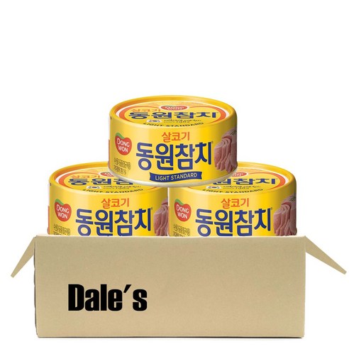 데일즈기획 동원 살코기 라이트스탠다드 참치, 90g, 3개